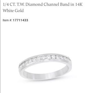 Zales 1/4 CTW 14K White Gold Band